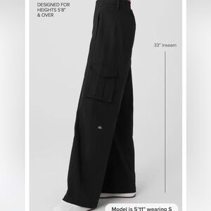 ALO Yoga Black Wide-Leg Pants NWOT